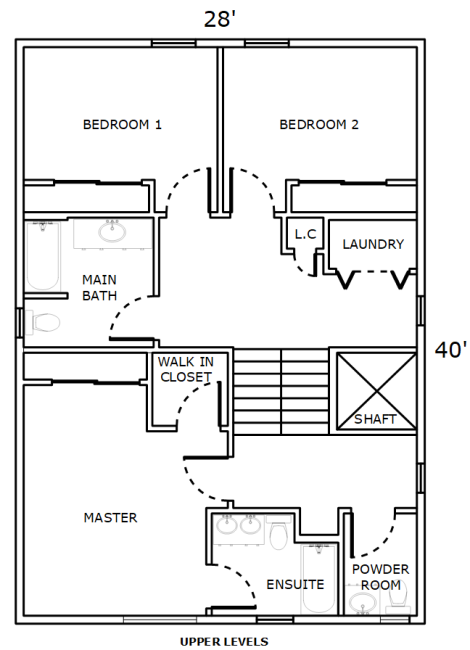 ve 28x40 upper floorplan